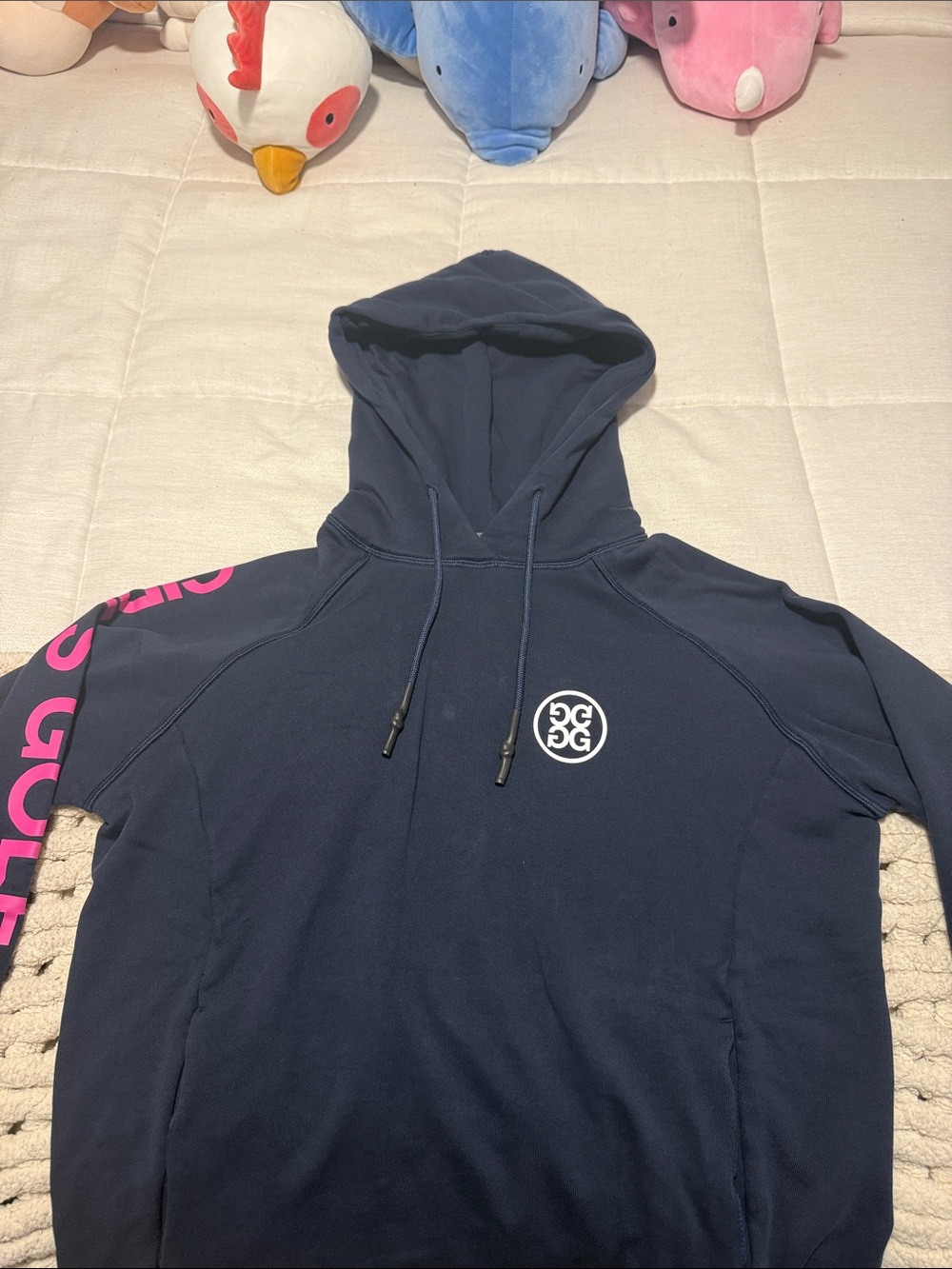 Women’s G/FORE Girls Golf Too Navy Hooded Sweatshirt